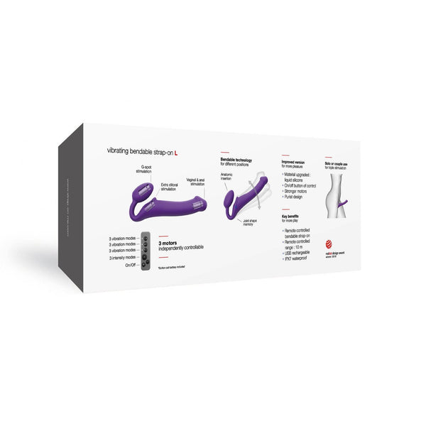 Strap On Me Vibrating Bendable Strap-On Large - Dreamy Desire