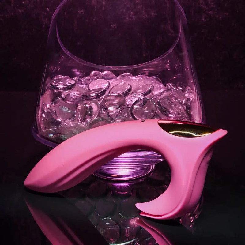 bliss vibrator pink color on the table