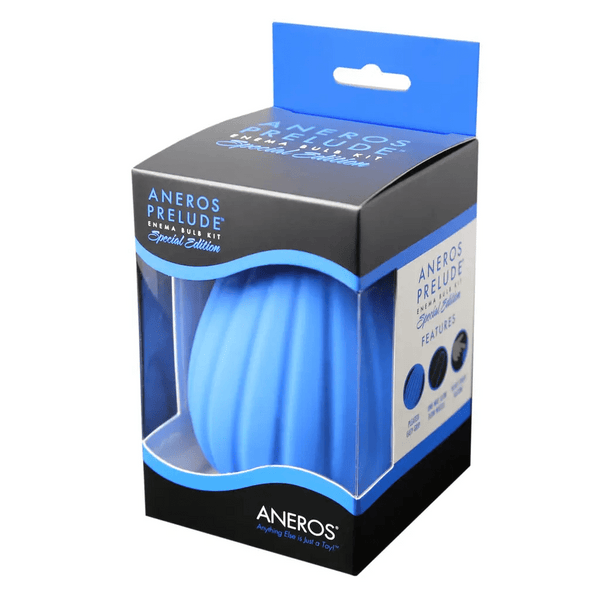 Aneros Anal Toys Aneros Prelude Enema Bulb Kit Blue Limited Edition