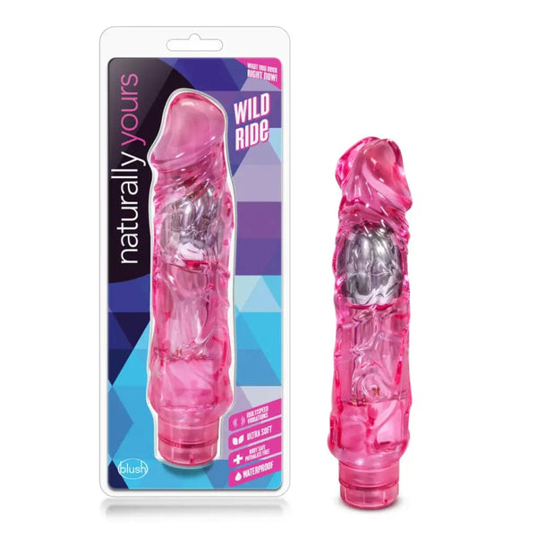 blush naturally yours wild ride vibrator with box