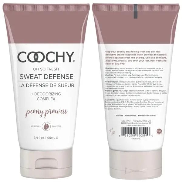 Coochy Lubes Coochy Oh So Fresh Sweat Defense Peony Prowess 3.4 Oz