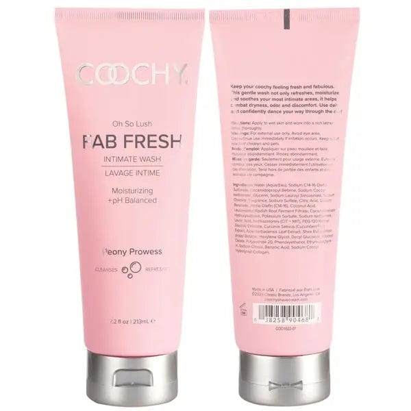 Coochy Lubes Coochy Oh So Lush Fab Fresh Intimate Wash Peony Prowess 7.2 Oz