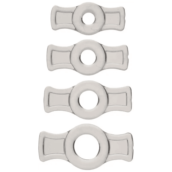 Doc Johnson TitanMen - Cock Ring Set - Clear - Dreamy Desire