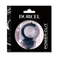 Dorcel Power Clit vibrating cock ring in black retail packaging with dome window