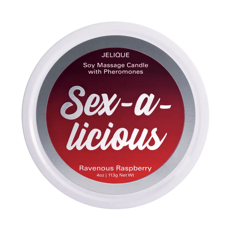 Jelique Lubes Jelique Massage Candle Sex-A-Licious Ravenous Raspberry 4 Oz