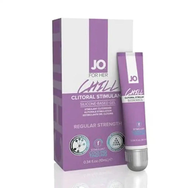 JO Lubricants Lubes Default JO Chill Clitoral Gel Cooling Stimulant Silicone Based 10 mL