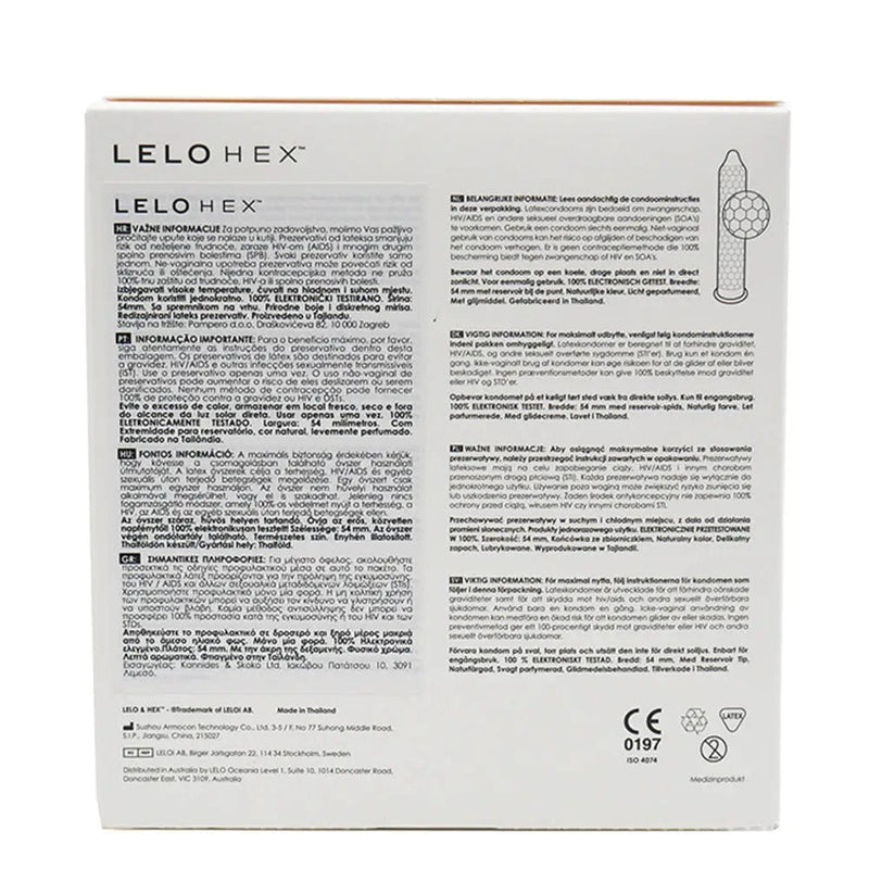 Lelo Accessories / Miscellaneous Lelo Hex Original Condoms - 36 Pack