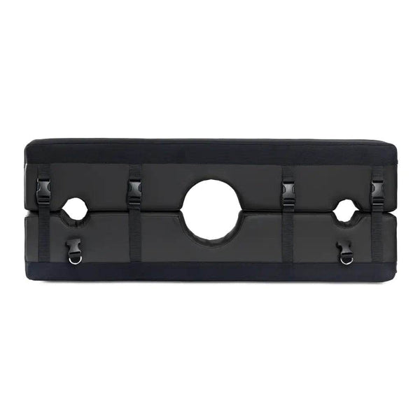 Liberator Bastion Bondage Stocks Cuffs Black - Dreamy Desire