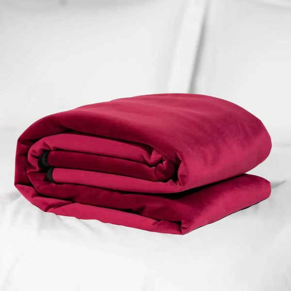 Liberator Fascinator Throw - Moisture Proof Sensual Blanket | Regular Size, Microvelvet Merlot - Dreamy Desire