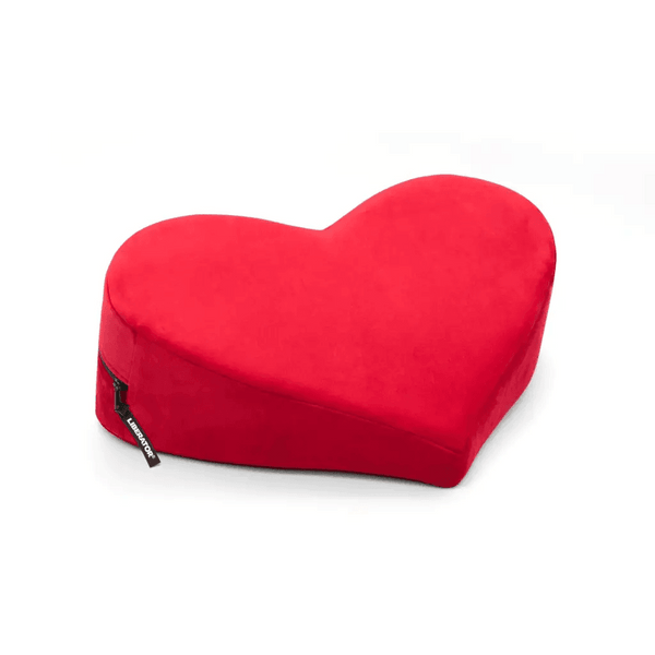 Liberator Heart Wedge Sex Positioning Pillow Red Microvelvet - Dreamy Desire