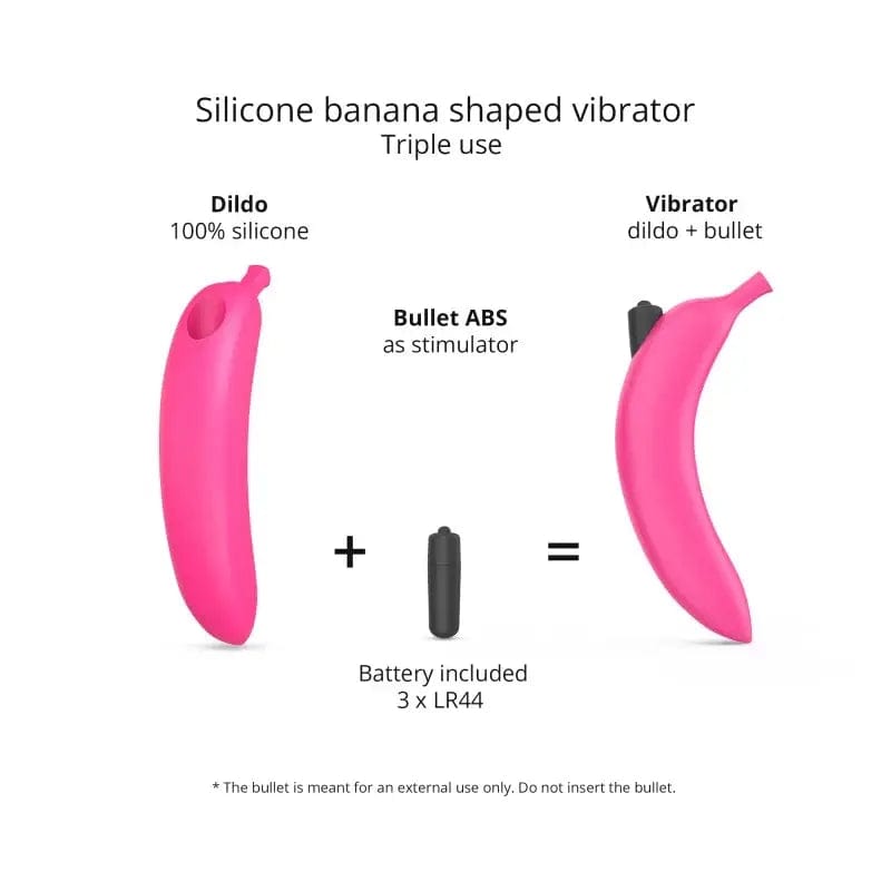 LOVE TO LOVE Vibrators Love To Love Oh Oui Banana Vibrator Danger Pink