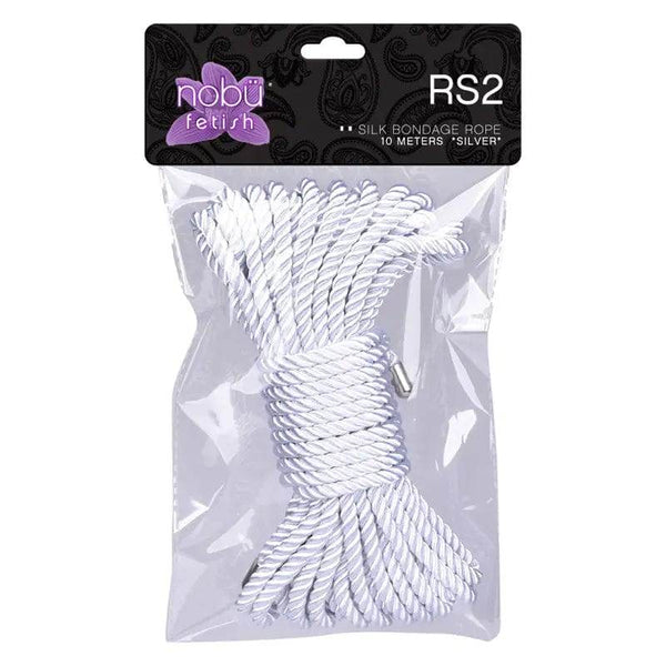 Nobu Silk Bondage Rope Silver - Dreamy Desire