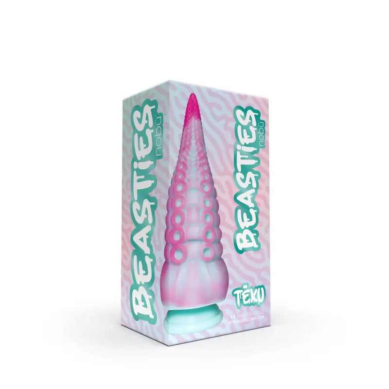 NOBÜ Dongs & Dildos Nobu Beasties - Teku Fantasy Dong with Suction Cup (Pink Turquoise)