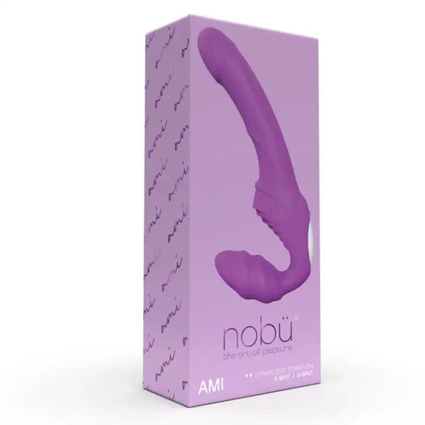 NOBÜ Strap-Ons & Harnesses Nobü Essentials Amï - Vibrating Strapless Strap On - Purple