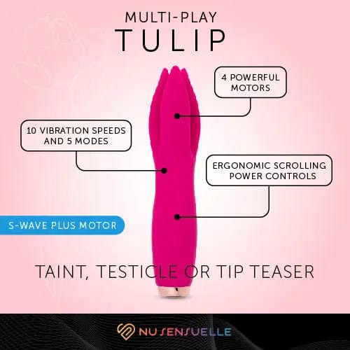 Nu Sensuelle Vibrators Nu Sensuelle Multi-Play Tulip Vibrator in Magenta