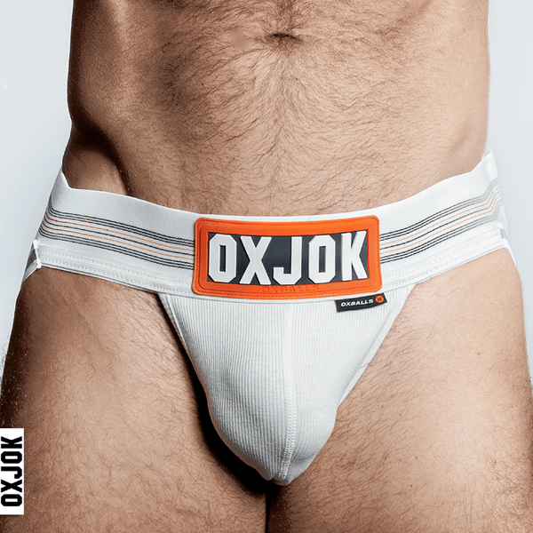 SLINGJOCK upthrust slider-strap jock, WHITE SNOW, SMALL - Dreamy Desire