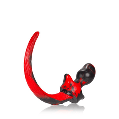 BEAGLE, puppy tail buttplug, RED SWIRL, Medium BEAGLE, puppy tail buttplug, RED SWIRL, Medium - Dreamy Desire