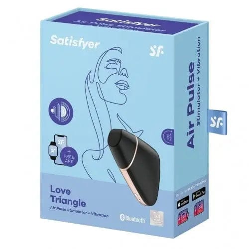 Satisfyer Vibrators Satisfyer Love Triangle - Air Pulse Stimulator Black