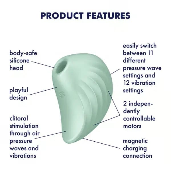 Satisfyer Vibrators Satisfyer Pearl Diver - Air Pulse Stimulator (Mint)