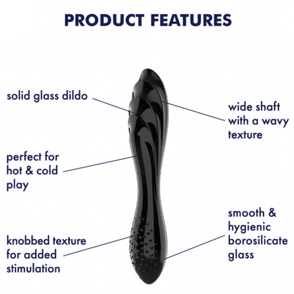 Satisfyer Dazzling Crystal 1 Glass Dildo - Dreamy Desire