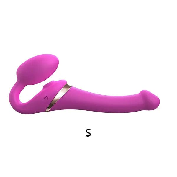 STRAP-ON-ME Strap-Ons & Harnesses Strap On Me Multi Orgasm Bendable Strap-on ( Small, Fuchsia)