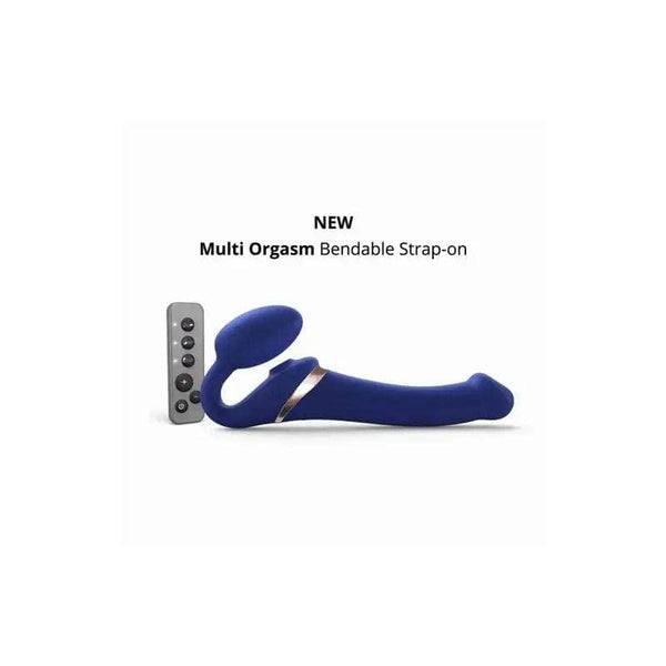 Strap On Me Multi Orgasm Bendable Strap-on ( Small, Night Blue) - Dreamy Desire