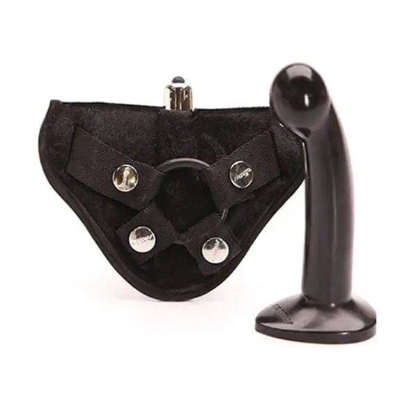 Tantus Silicone Sport Dildo Harness Kit in Black - Dreamy Desire