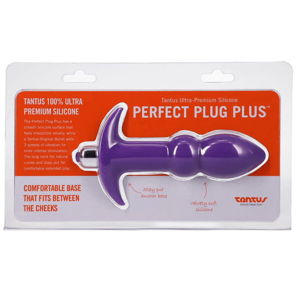 Tantus Anal Toys Purple Tantus Perfect Plug Plus Vibrating Anal Plug - Purple