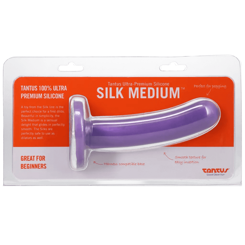 Tantus Anals Toys Default Tantus Silk Medium Dildo - Lavender Firm