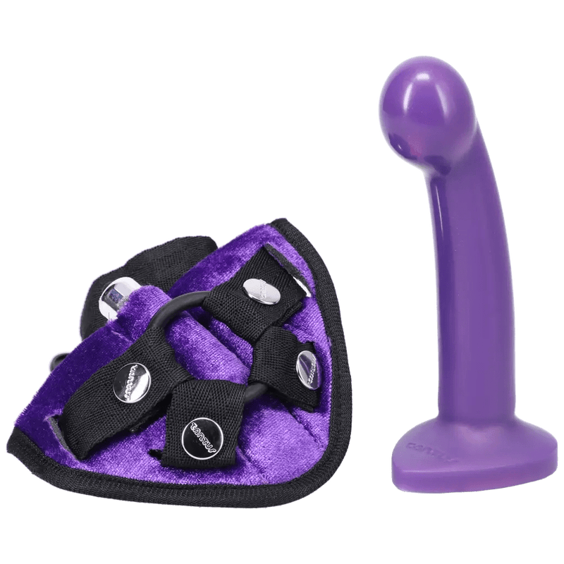Tantus Anals Toys Midnight Purple Tantus Silicone Sport Dildo Harness Kit - Midnight Purple