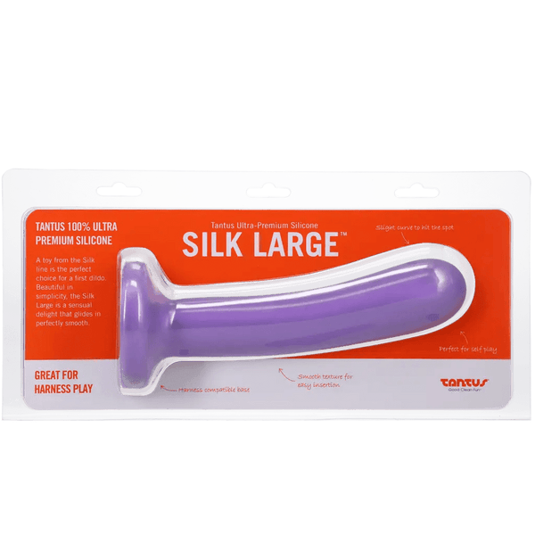 Tantus Silk Large Silicone Dildo (Purple) - Dreamy Desire