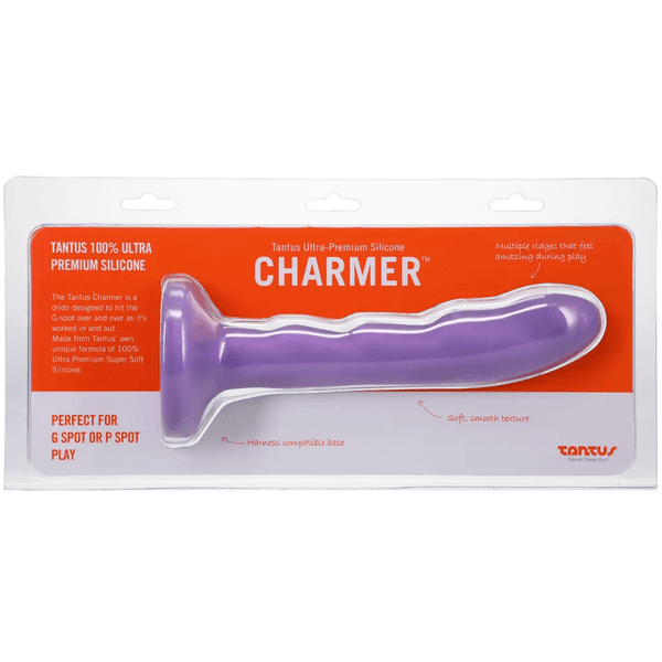Tantus Dongs & Dildos Tantus Silicone Charmer - Curved G-Spot Dildo in Lavender