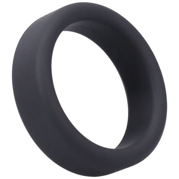 Tantus For Him Black Tantus Super Soft Cock Ring (Black) - Silicone C Ring