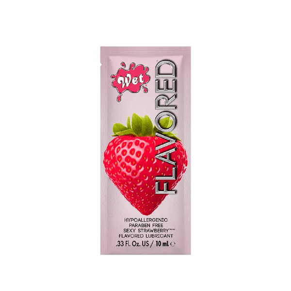 Wet Lubes WET Flavored Sexy Strawberry Lubricant 0.33 oz /10mL