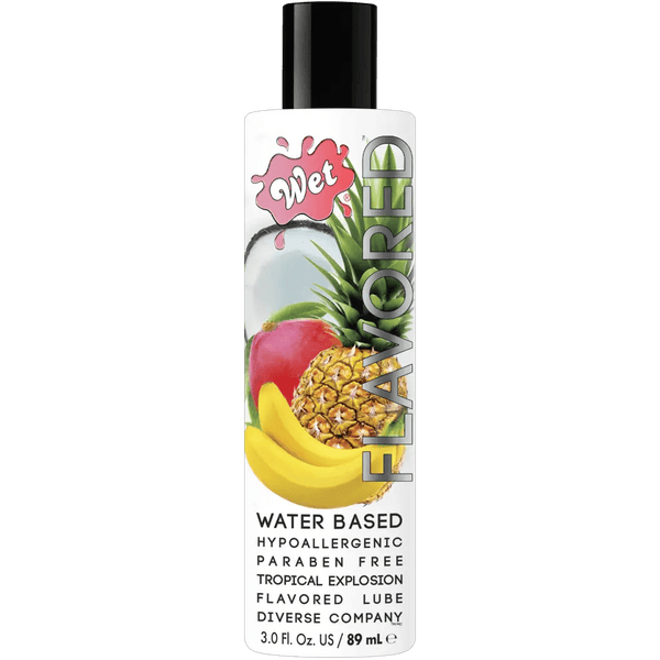 Wet Lubes Wet Flavored Tropical Explosion Water-Based Lube 3 Fl. Oz./89mL