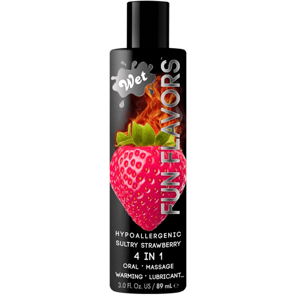 Wet Other Wet Fun Flavors Strawberry 4 in 1 Warming Flavored Lubricant 3oz