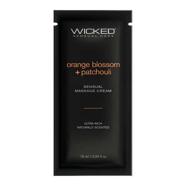 Wicked Lubes Wicked Orange Blossom + Patchouli Sensual Massage Cream .34 oz