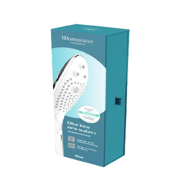 Womanizer Vibrators Womanizer Wave 2in1 Stimulation Showerhead Clitoral Massager Chrome