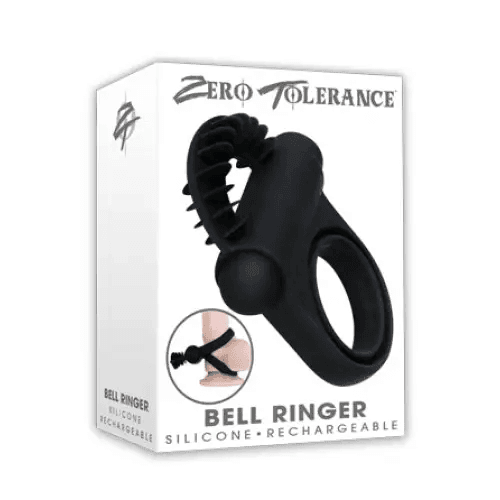 Zero Tolerance Bell Ringer Silicone Cock Ring Black - Dreamy Desire