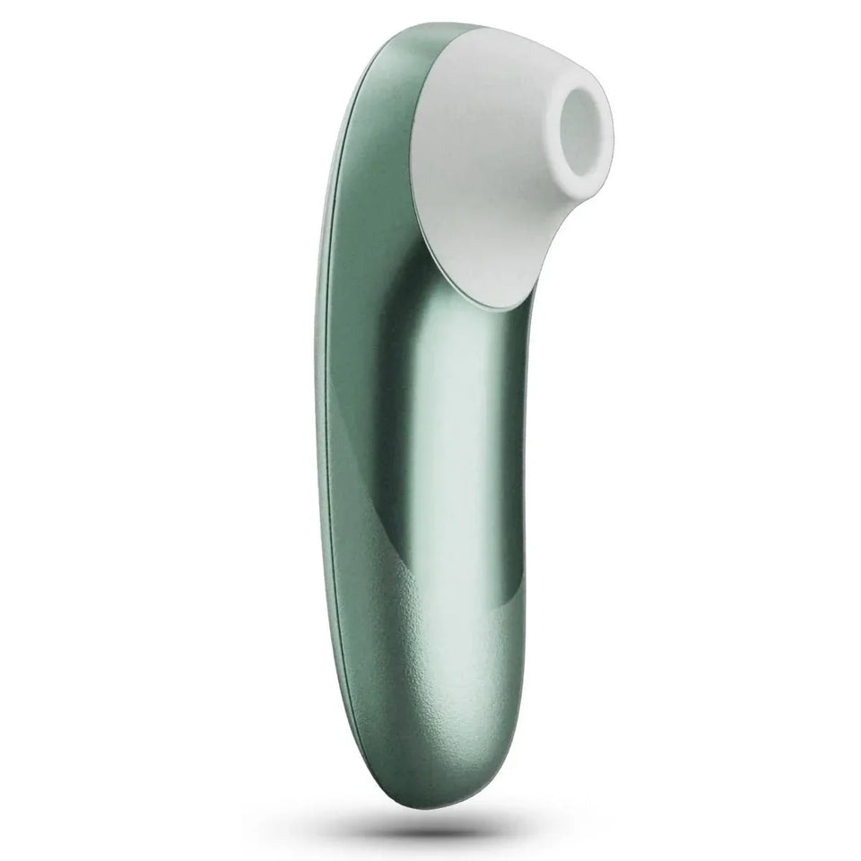 Womanizer Pro air-pulse clitoral stimulator in sage green, our top pick among sex toys for women