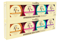 Earthly Body at Night Aphrodisiac PrePack Bath Fizzers and Candles 16pcs plus tester and candle warmer