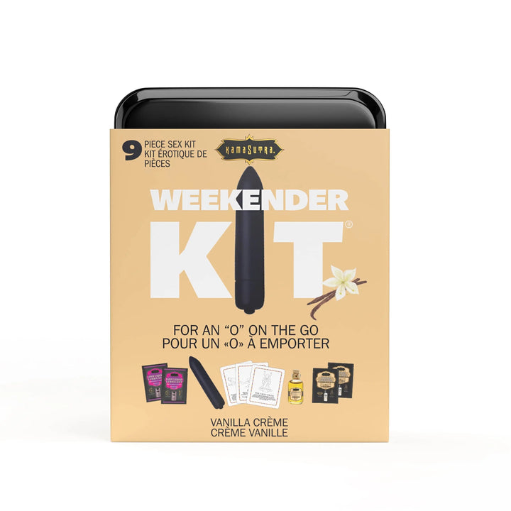 WEEKENDER KIT VIBE Vanilla Includes: Oil of Love, Reusable 10 speed mini vibe, Massage Oil, Love Liquid and Erotic Playcards - Dreamy Desire