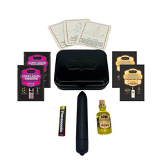 WEEKENDER KIT VIBE Vanilla Includes: Oil of Love, Reusable 10 speed mini vibe, Massage Oil, Love Liquid and Erotic Playcards - Dreamy Desire