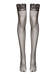 Lace-top hold-ups and nipple and clit clamp chain from the Luxury calendar
