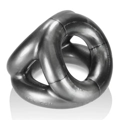 OXBALLS TRI-SPORT flexible three-ring cock sling in Steel