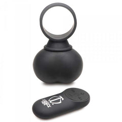 28X Vibrating Balls XL with detached wireless remote control, matte black silicone finish