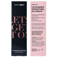 SIMPLY SEXY PHEROMONE PERFUME SPRAY - LET'S GET IT ON - 0.31 floz | 9.2mL