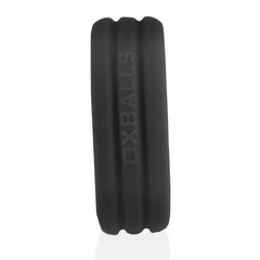 ROTO grooved gripper-ribbed cockring BLACK FOG