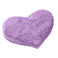 Heart Wedge Faux Fur, Purple