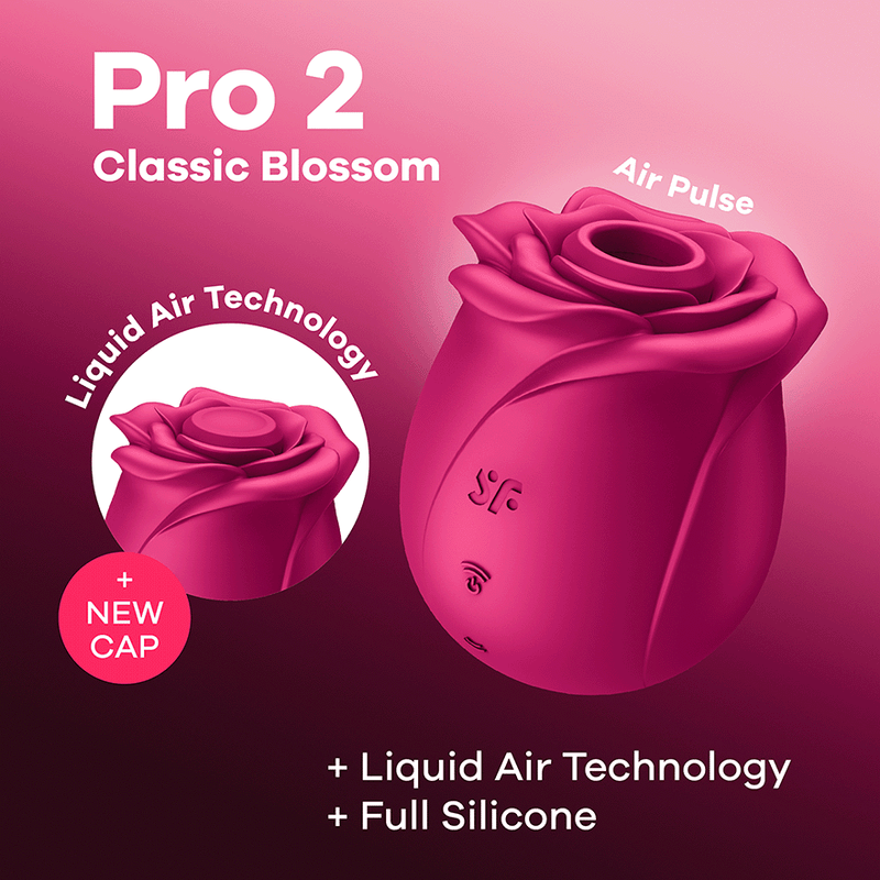 Satisfyer Pro 2 Classic Blossom Air Pulse Vibrator – Dreamy Desire